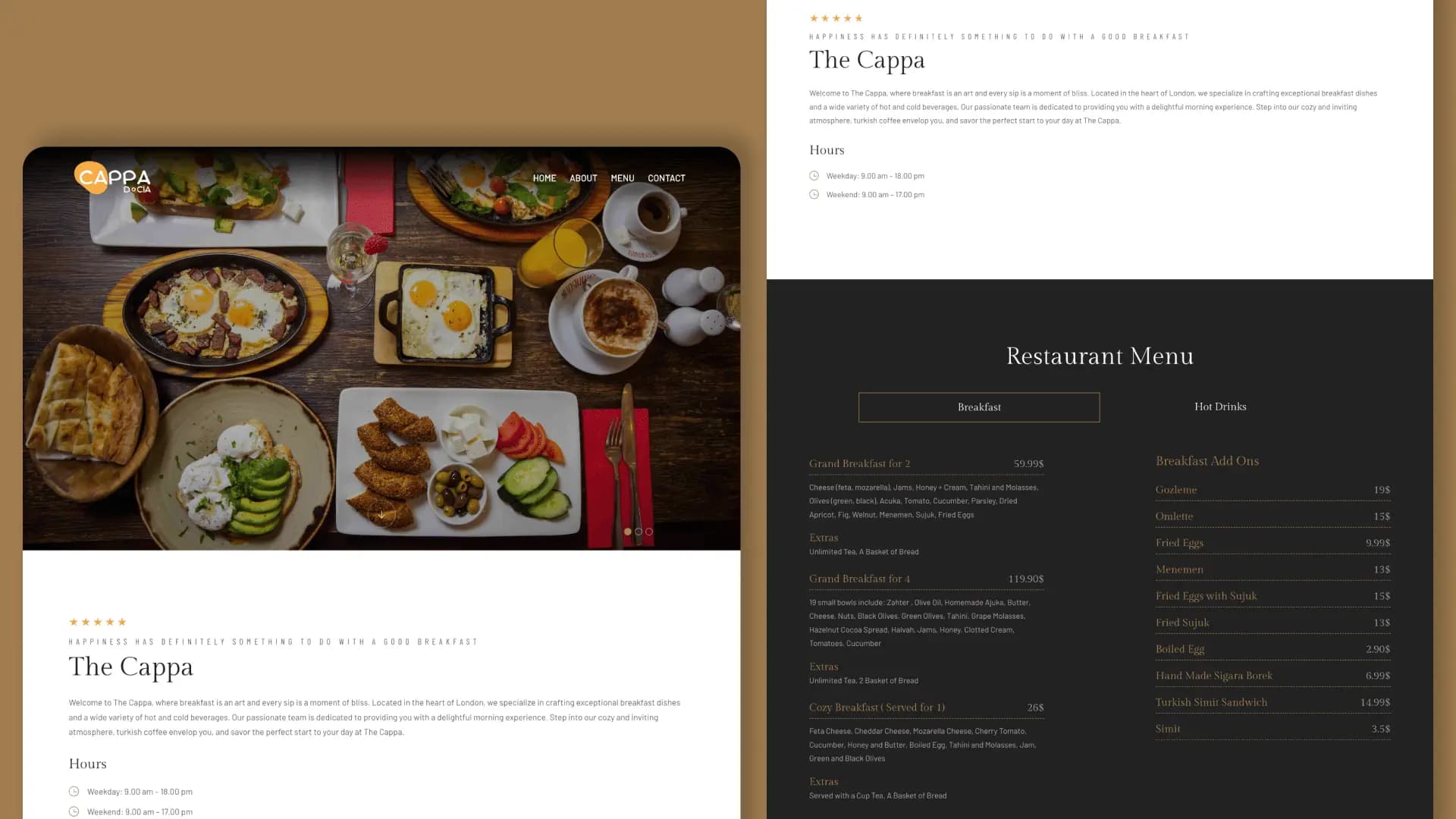 The Cappa - Restaurant Project Image