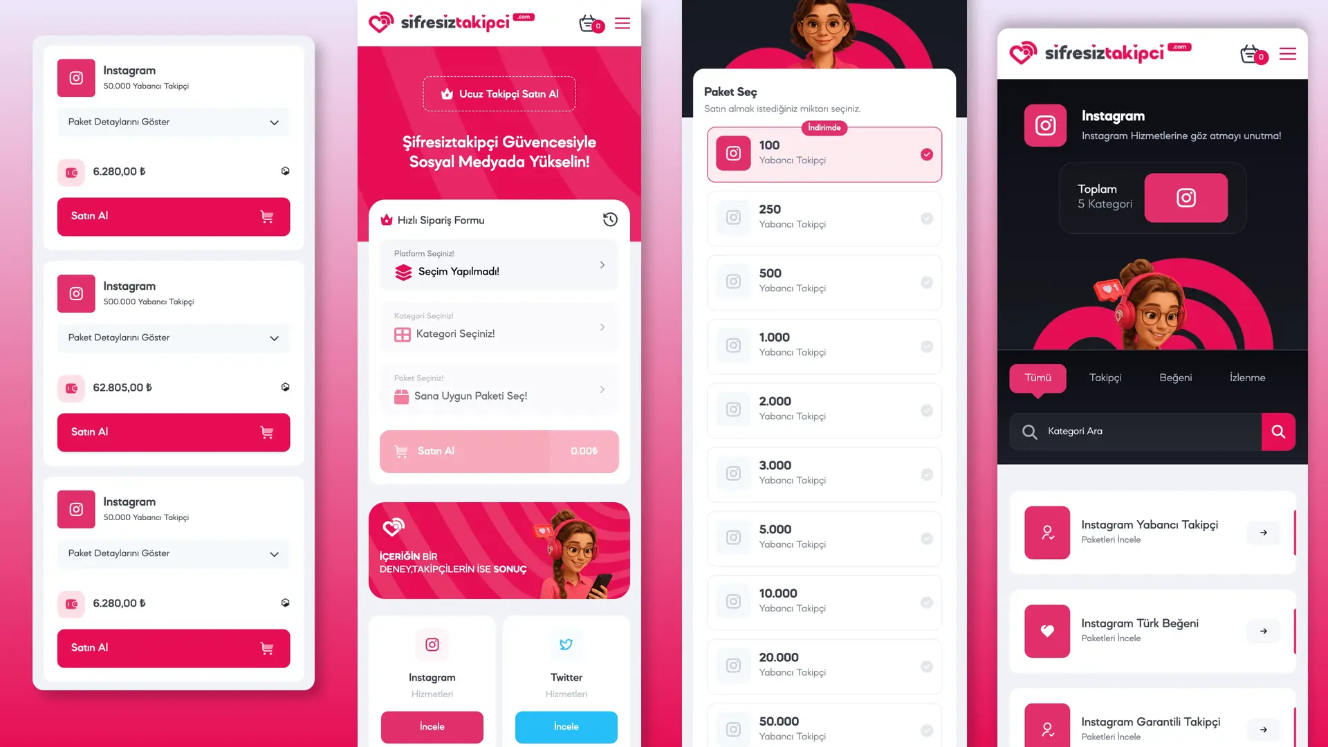 ŞifresizTakipçi - Social Media Follower Services Hover Image
